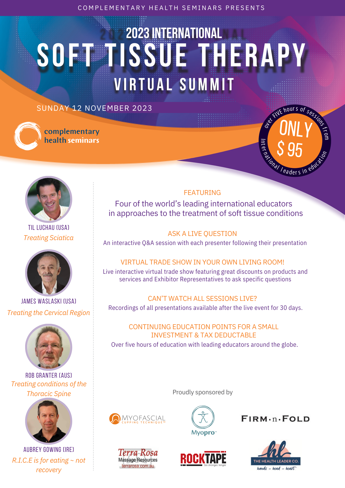 4th Annual International Soft Tissue Therapy Virtual Summit (12 November 2023)