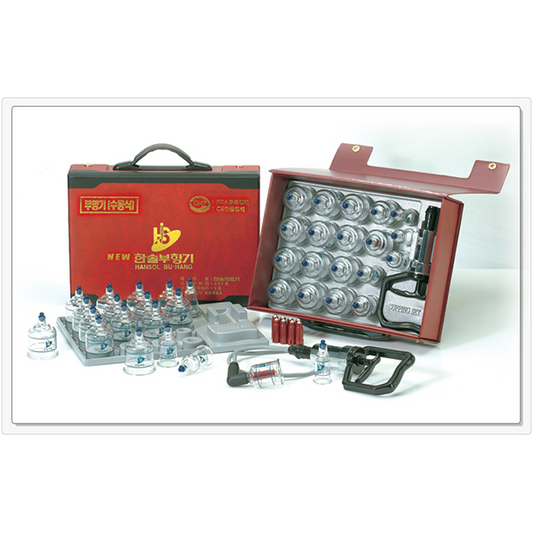 Cupping Set (19 Cups) with extension tube and trigger point inserts